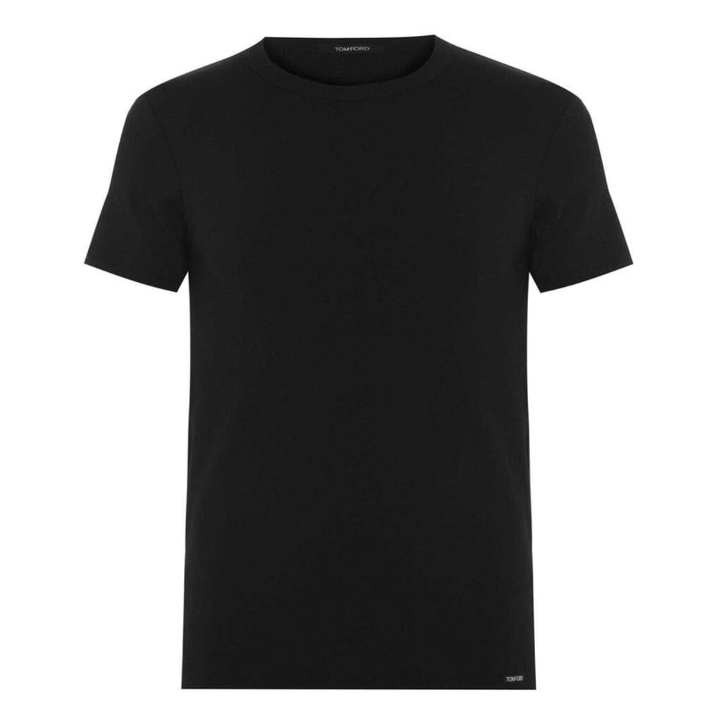 Tom Ford Mens Cotton Crew Neck / Black